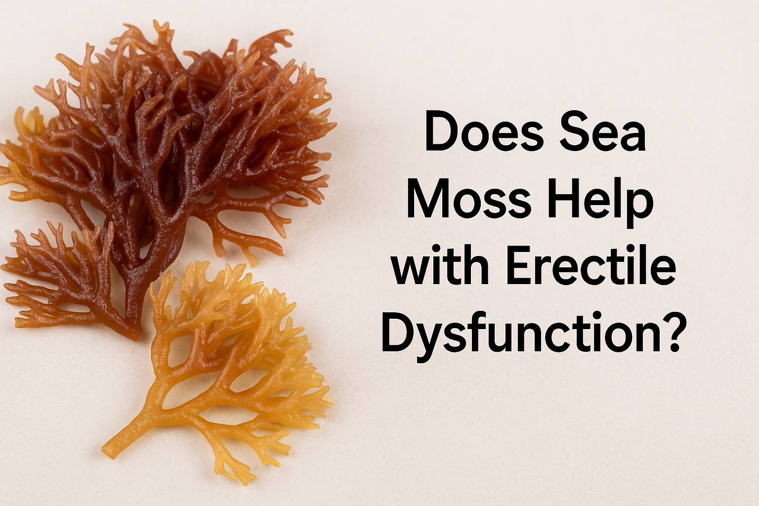 Does Sea Moss Help with Erectile Dysfunction?