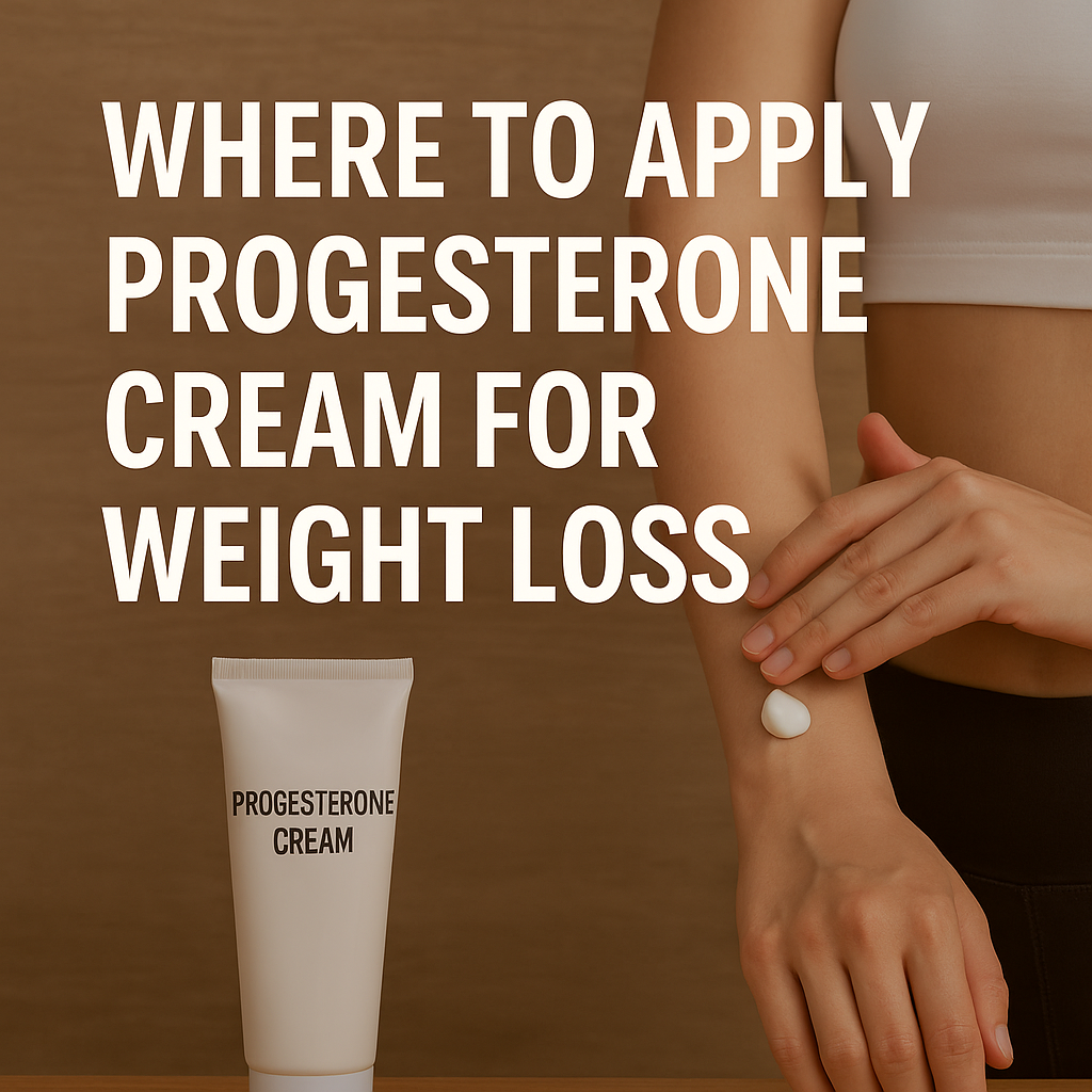 Where to Apply Progesterone Cream for Weight Loss