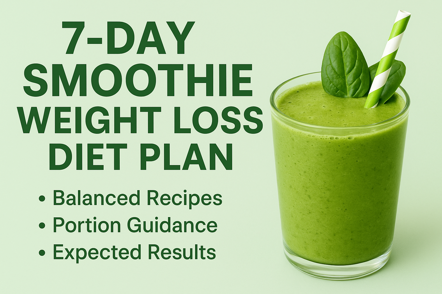 7-Day Smoothie Weight Loss Diet Plan